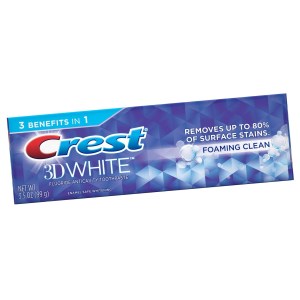 Зубная паста Crest 3D White Foaming Clean Whitening Toothpaste Отбеливающая 99 г