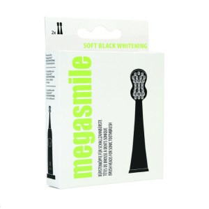 Насадки для звуковой электрощетки Megasmile Black Whitening мягкие 2 шт