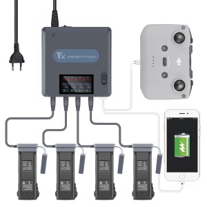 Интеллектуальная зарядная станция StartRC Digital Display Fast Smart Charging Hub 6 в 1 с цифровым дисплеем для DJI Mavic 3  