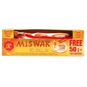 Зубная паста Dabur Miswak Gold со щеткой 120 г + 50 г (6291069715590)