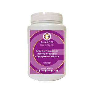 Альгинатная маска Alg & Spa против старения кожи лица с экстрактом яблока 200 г