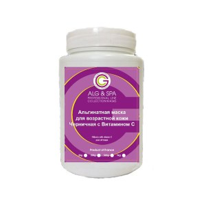 Альгинатная маска Alg & Spa черничная с витамином С для возрастной кожи 200 г