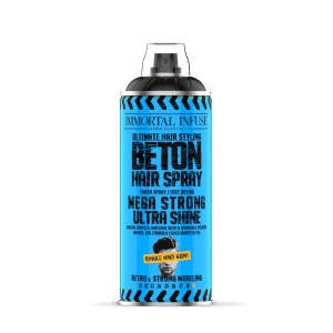 Спрей для волос Immortal Infuse  Beton mega strong ultra shine мега сильный и ультра сияющий 400 мл