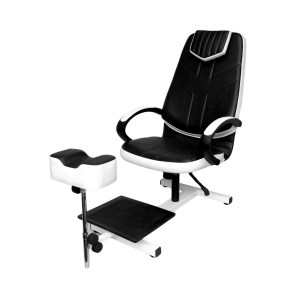 Педикюрное кресло Дива-Стиль Клео -2 с пластиковыми подлокотниками базовая экокожа
