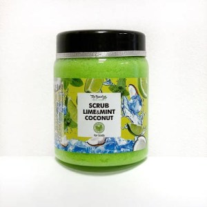 Скраб для лица и тела Top Beauty Lime Mint с ароматом лайм-мята и кокосовым маслом 250 мл