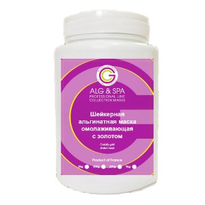 Шейкерная Альгинатная маска Alg & Spa с золотом кристаллическая омолаживающая 200 г