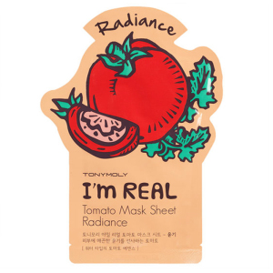 Тканевая маска для лица Tony Moly I'm Real Tomato Mask Sheet с экстрактом томата, придающая сияние коже 21 мл (8806194022888)