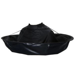 Накидка-зонтик Kalipso Защита и Комфорт для стрижки и окрашивания черная d 60 см 