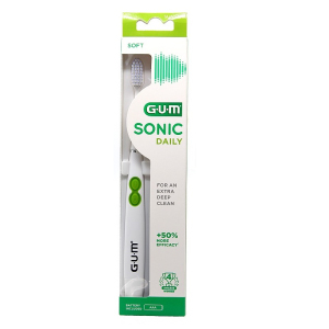 Электрическая зубная щетка G.U.M ActiVital Sonic Daily мягкая белая