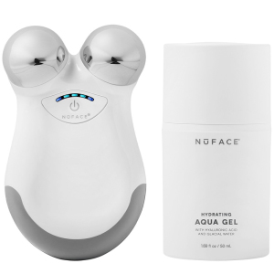 Массажер NuFACE Mini Petite Facial Toning и гель NuFACE Hydrating Aqua Gel для микротоковой терапии 