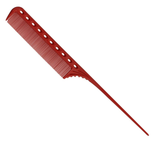 Гребень Y.S.Park YS 111 Tail Comb с хвостиком красный