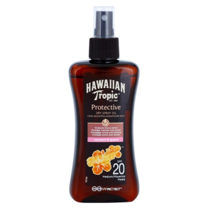 Водостойкое сухое масло для загара Hawaiian Tropic Protective SPF 20 200 мл