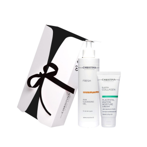 Подарочный набор Christina Gift Kit Cleansing and Moisturizing For Oily & Combination Skin Очищение и Увлажнение для жирной и комбинированной кожи (300+60 мл) CHR022-CHR371