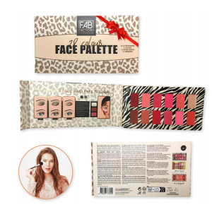 Палетка для макияжа FAB Factory Face Palette 28 элементов  