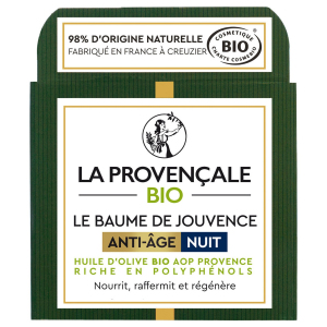 Антивозрастной бальзам для лица La Provencale Le Baume de Jouvence Anti-Age Nuit c органическим оливковым маслом ночной 50 мл