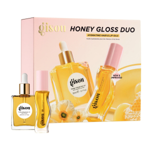 Подарочный набор Gisou Honey Gloss Duo (масло для волос 20 мл, масло для губ 8 мл)