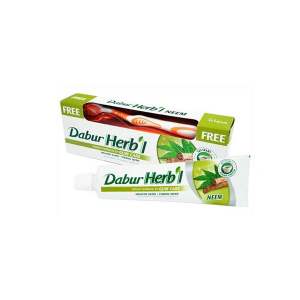 Зубная паста со щеткой Dabur Herb’L Ним 150 г
