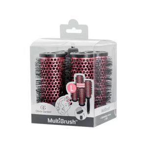 Набор брашингов Olivia Garden MultiBrush One Size Kit L 46 мм 4 шт со съемной ручкой в комплекте (OGBMBOSK46L)
