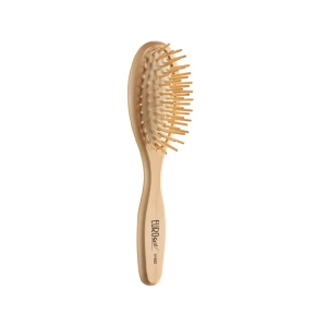 Щетка для волос Eurostil Oval Brush массажная из светлого дерева (01922)