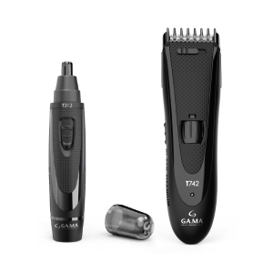 Набор машинок для стрижки волос GA.MA Black Titanium T744 (T742+T312) (GM4511)