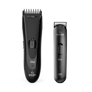 Набор машинок для стрижки волос GA.MA Black Titanium T747 (Т742+T827) (Gm4512)