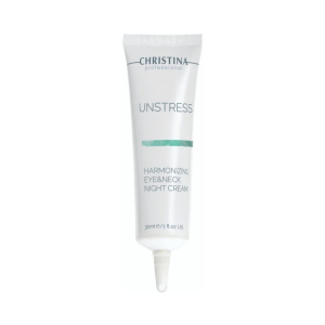 Ночной крем для кожи вокруг глаз и шеи Christina Unstress Harmonizing Night Cream for eye and neck Гармонизирующий 30 мл (7290100367629)