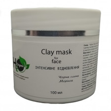 Крем-маска H2organic Восстановление с черной глиной и морингой 100 мл