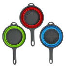 Силиконовый дуршлаг Kalipso Collapsible Filter Baskets складной с ручкой (цвета в ассортименте)