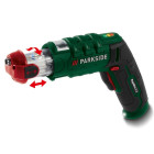 Аккумуляторная отвертка Parkside Rapidfire 2.2 4 V со сменными насадками