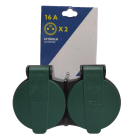 Розетка двойная Exterieur Outdoor IP44 16 A наружная 