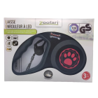 Поводок-рулетка Zoofari Laisse à Enrouleur à LED красный 5 м до 20 кг