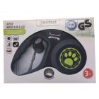 Поводок-рулетка Zoofari Laisse à Enrouleur à LED зеленый 5 м до 20 кг