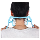 Массажер для шеи Multifunctional Neck Massager с 6 магнитными роликами голубой