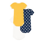 Набор хлопковых боди Petit Bateau с короткими рукавами для мальчиков 3 шт (12м/74 см)