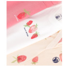 Набор хлопковых боди Petit Bateau с короткими рукавами для девочек 3 шт (9м/71 см)
