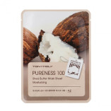 Тканевая маска для лица Tony Moly Pureness 100 Shea Butter Mask Sheet с экстрактом масла Ши 21 мл (8806194004464)
