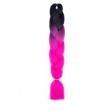 Канекалон (коса) Kalipso Jumbo Braid B7 черно-розовый омбре 60 см