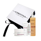Подарочный набор Christina Chateau de Beaute (флюид 30 мл + гель 300 мл + маска 75 мл + крем 50 мл)