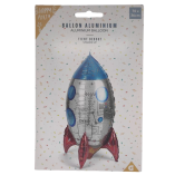 Воздушный фольгированный шар Happy Party Ballon Aluminum Ракета 70х36 см 
