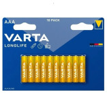 Щелочные батарейки Varta Longlife AAА Bli Alkaline 10 шт