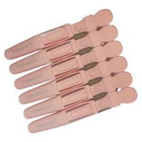 Зажимы для волос парикмахерские Toni&Guy розовые 6 шт
