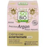 Укрепляющий дневной крем So'Bio Etic Precieux Argan Firming Radiance Rosy Cream для зрелой кожи 50 мл
