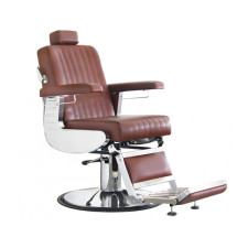 Кресло для барбера Comair Diplomat 7001133 на гидравлическом подъемнике коричневое