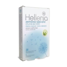 Восковые полоски Simple Use Hellenia Bikini & Underarms (Aloe Vera) для холодной депиляции бикини и подмышек (20 шт + 4 салфетки)