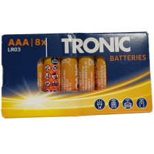 Щелочные батарейки Tronic LR3 AAА 1.5V 8 шт