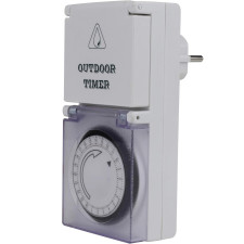 Таймер-розетка OutDoor Timer механический суточный IP44 