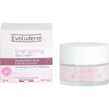Антиоксидантный крем Evoluderm Energizing Day Cream Antioxidant & Anti-Pollution с гиалуроновой кислотой и экстрактом ягод годжи 50 мл