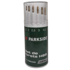 Набор сверл по металлу Parkside Set de Forets HSS 11 шт