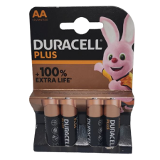 Щелочные батарейки Duracell Plus AA (LR06) 4 шт