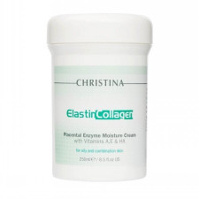 Крем Christina Elastin Collagen Placental Enzyme Moisture Cream эластин коллаген с плацентой 250 мл (7290100361016)